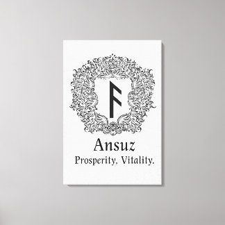 Toile Ansuz-rune / Prospérité, Vitalité