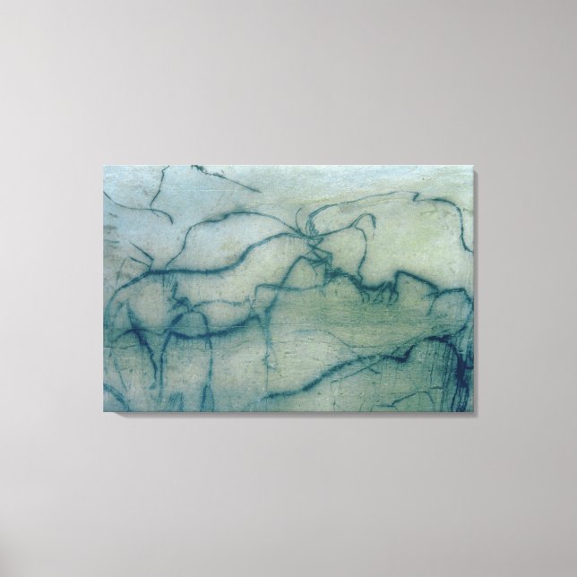 Toile Antelope and bison, perigordian (Recto)