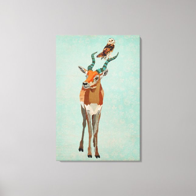 Toile Antelope & Owl (Recto)
