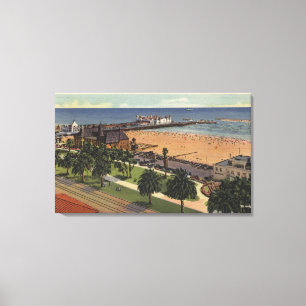 Toile Antenne de port de pilier et de yacht de plaisir