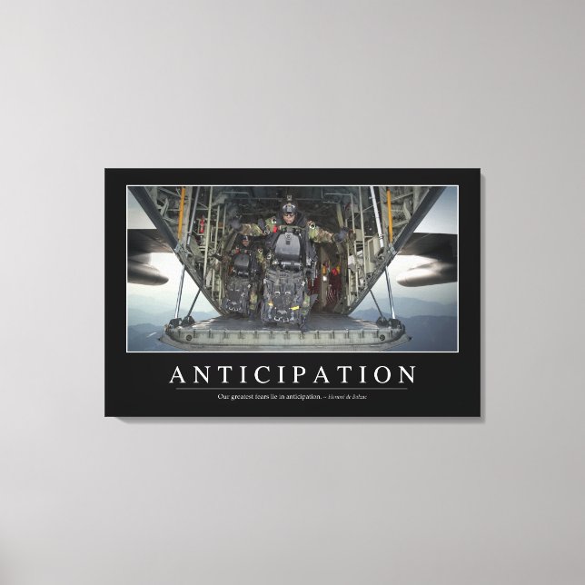 Toile Anticipation : Citation Inspirationnelle (Recto)