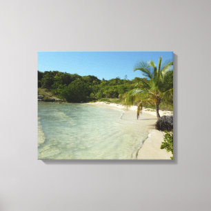 Toile Antiguan Beach Beautiful Tropical Landscape