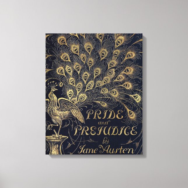 Toile Antique Jane Austen Fierté et préjugé Peacock (Recto)