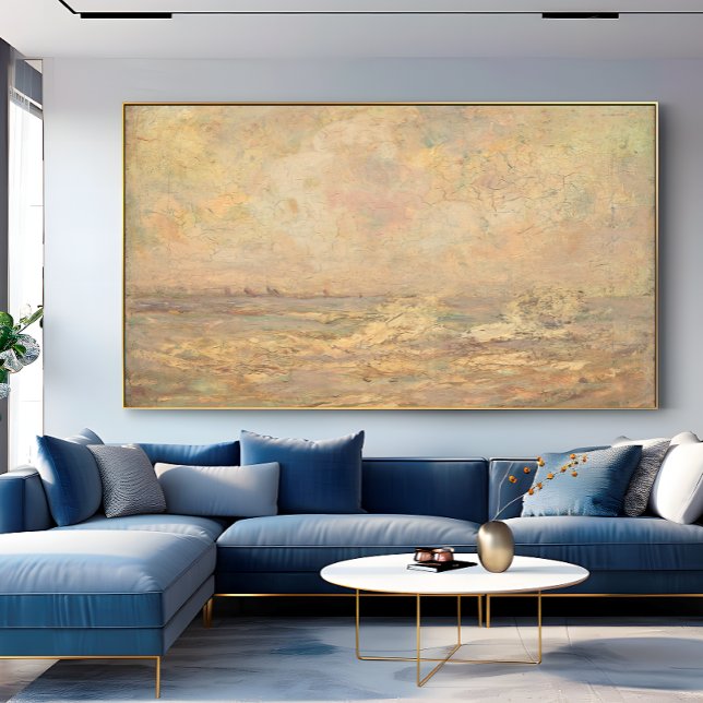 Toile Antique Romantique Pastel Côtier Paysage marin (Créateur téléchargé)