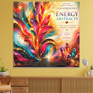 Toile Août Gladiolus Énergie Résumés Extra Large