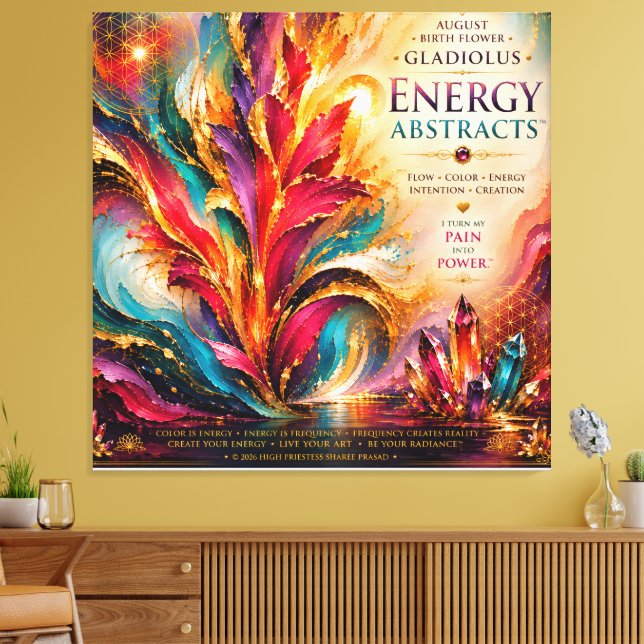 Toile Août Gladiolus Énergie Résumés Extra Large (Insitu(Salon))