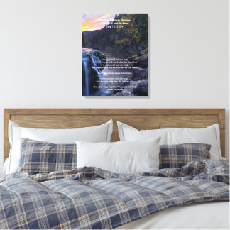 Toile Apache Mariage Blessing River Water Falls
