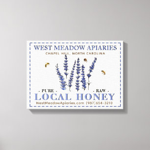 Toile Apiary Name Farmer's Market Local Honey Sign Bee
