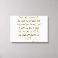 Apocalypse 17:14 Bible Verse KJV Wall Art