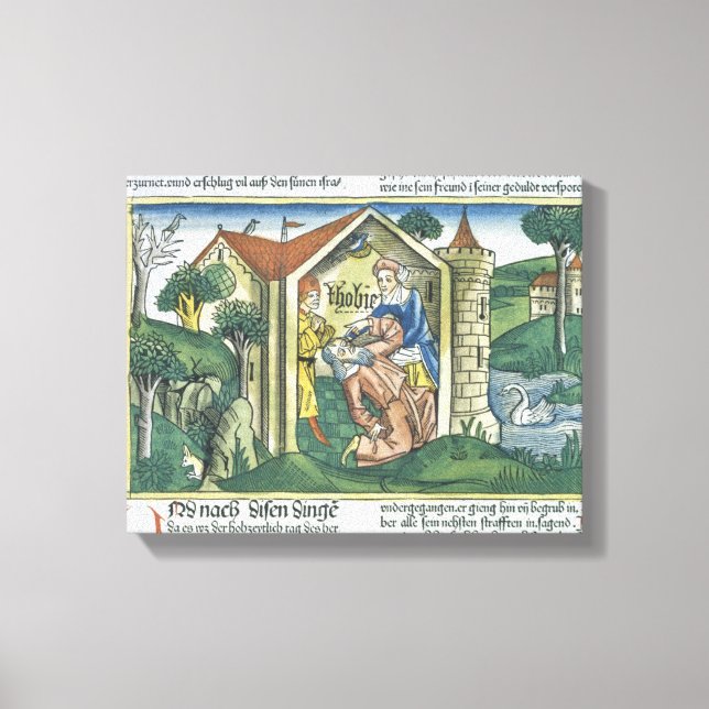 Toile Apocrypha : Le Tobit est aveuglé par les gouttes d (Recto)