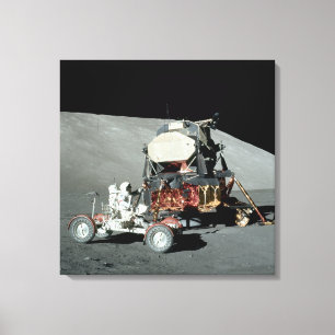 Toile Apollo 17 - L'alunissage équipé par finale