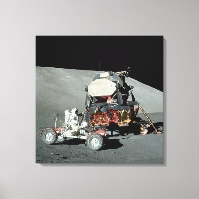 Toile Apollo 17 - L'Atterrissage Lune Finale (Recto)