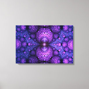 Toile Apophyse fractal - Fusion d'atomes - triptyque