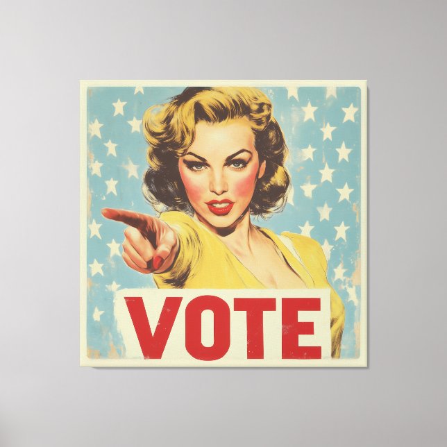 Toile Appel à l'action patriotique : Votez ! (Recto)