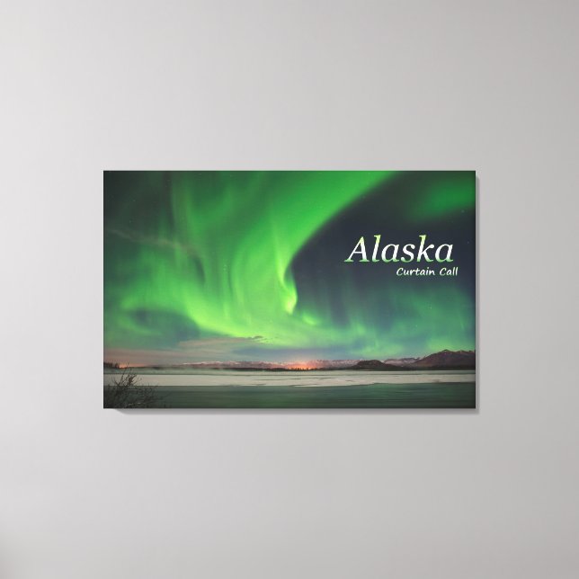 Toile Appel du rideau de l'Alaska (Recto)