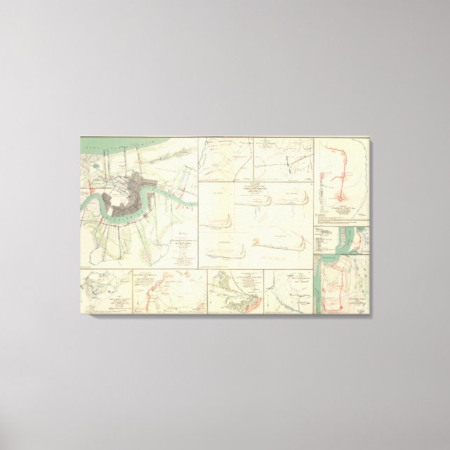 Toile Approches de la Nouvelle-Orléans (Recto)