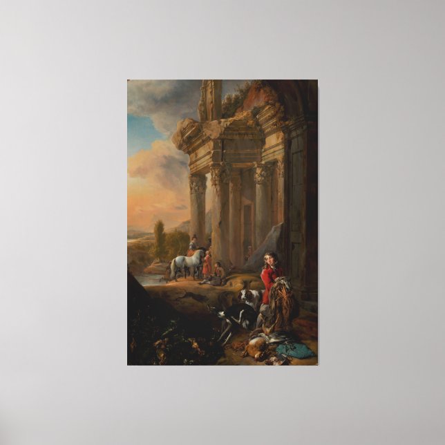 Toile Après la chasse, Jan Baptist Weenix, c. 1656 (Recto)