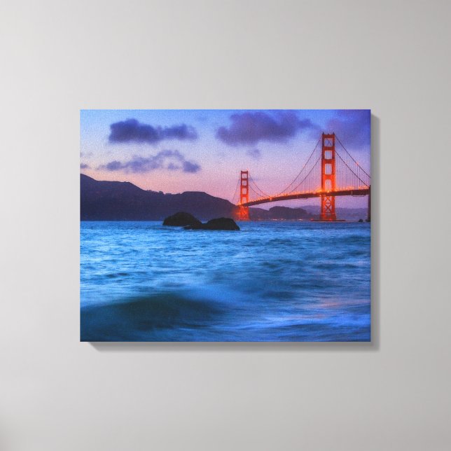Toile Après le coucher du soleil à Baker Beach (Recto)