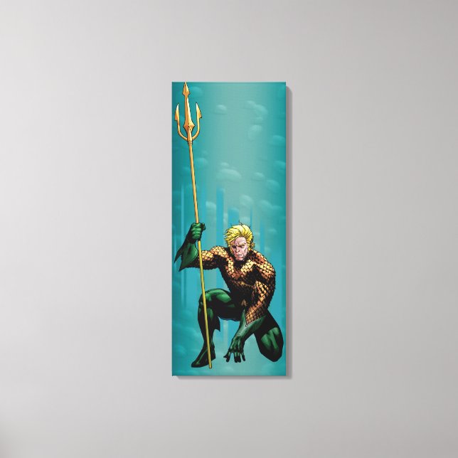 Toile Aquaman Crouching (Recto)