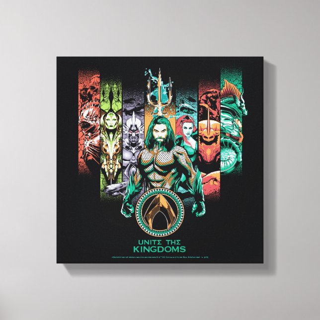 Toile Aquaman | Graphique d'Atlanteans "Unite The Kingdo (Recto)