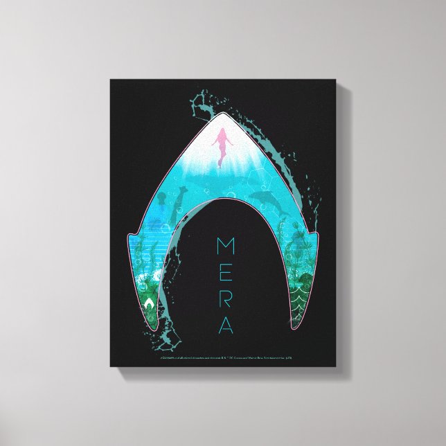 Toile Aquaman | See Through Mera Symbol Ocean Graphic (Recto)