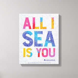 Toile Aquaman "tout mer d'I est vous" Paisley coloré