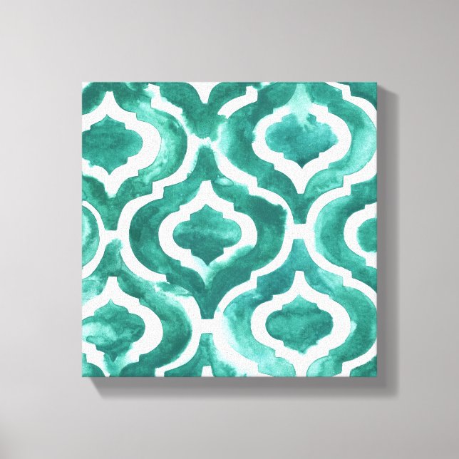 Toile Aquamarine Motif IV (Recto)