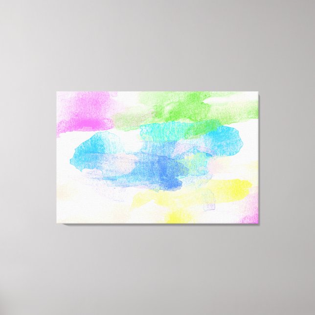 Toile Aquarelle Abstraite (Recto)