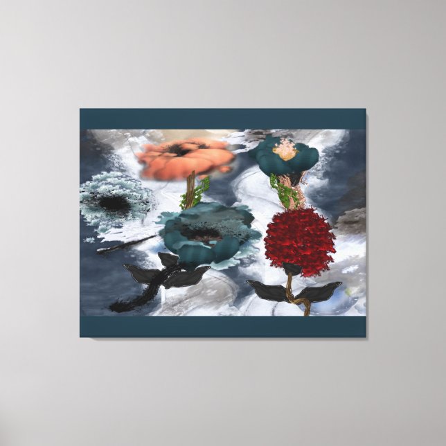 Toile Aquarelle Abstraite (Recto)