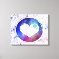 Aquarelle bleu et violet Abstraite Conception card