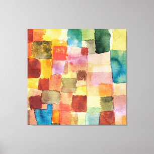 Toile Aquarelle colorée vintage Géométrique Abstraite