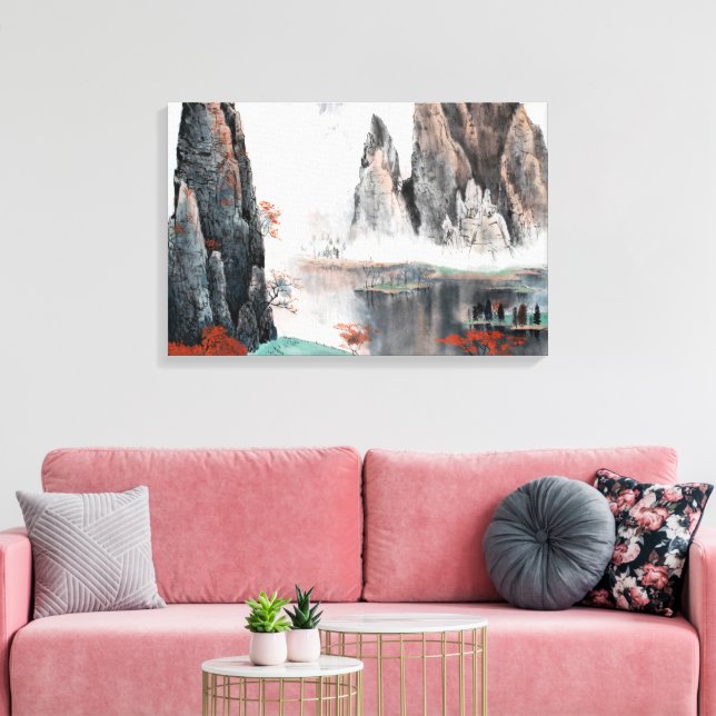 Toile Aquarelle Créez votre propre conception personnali (Insitu(Salon))