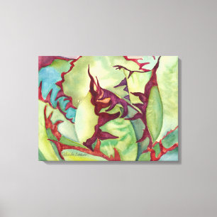 Toile Aquarelle d'agave par Debra Lee Baldwin