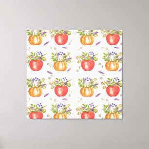 Toile Aquarelle d'automne, Composition transparente.