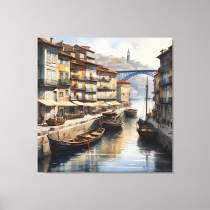 Toile Aquarelle de Porto