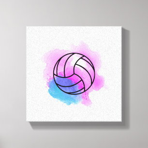 Toile Aquarelle de volleyball