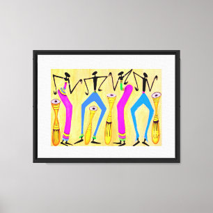 Toile Aquarelle, Fête d'été d'Art Africain Moderne