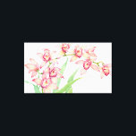 Toile Aquarelle Fleurs roses<br><div class="desc">Aquarelle Fleurs roses Artiste : Tim OToole</div>