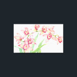 Toile Aquarelle Fleurs roses<br><div class="desc">Aquarelle Fleurs roses Artiste : Tim OToole</div>