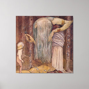 Toile Aquarelle « Herbe de troll » de John Bauer