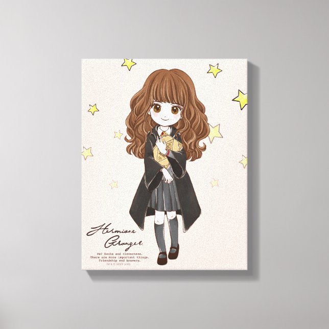 Toile Aquarelle magique Hermione Granger (Recto)