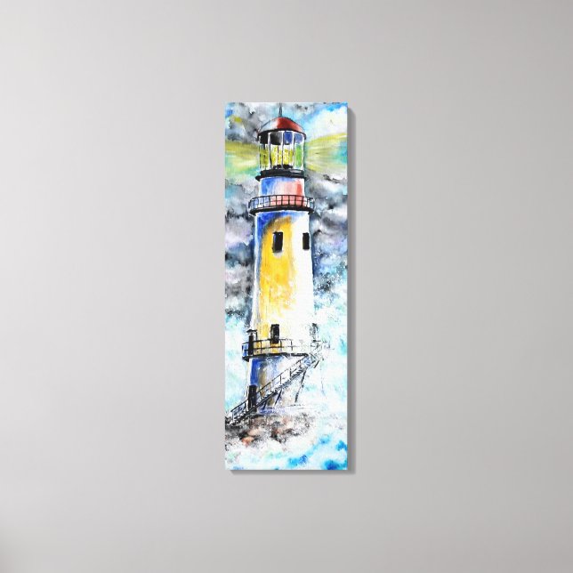 Toile Aquarelle - Phare (Recto)