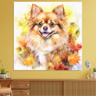Toile Aquarelle Pomchi Fall