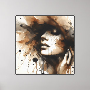 Toile Aquarelle Serene Woman vs2 -