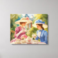 Aquarelle Victorian Tea Party peinture