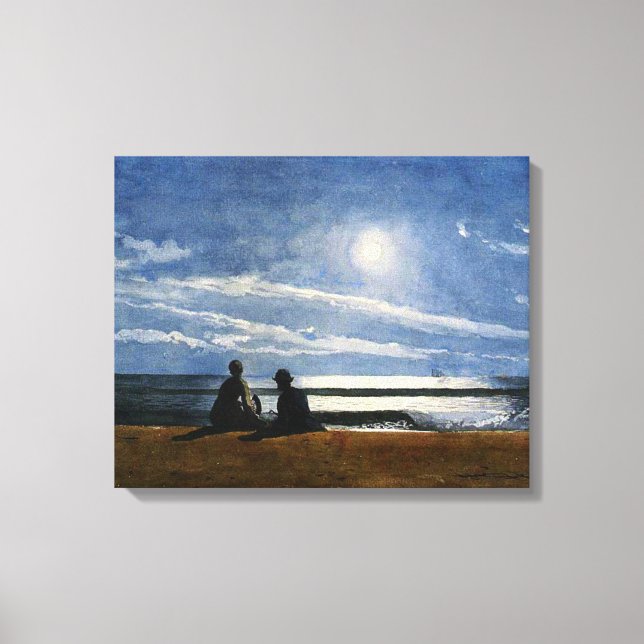 Toile Aquarelle Winslow Homer, Lune (Recto)