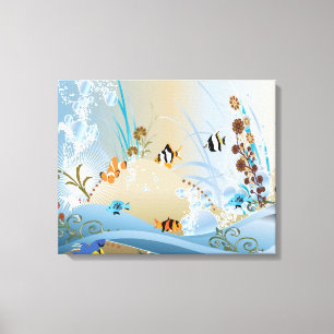 Toile Aquarium Imaginaire