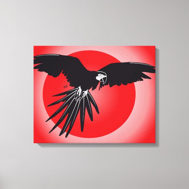 Toile Ara perroquet (Recto)