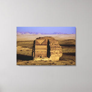 Toile Arabie Saoudite, site de Madain Saleh, ancienne