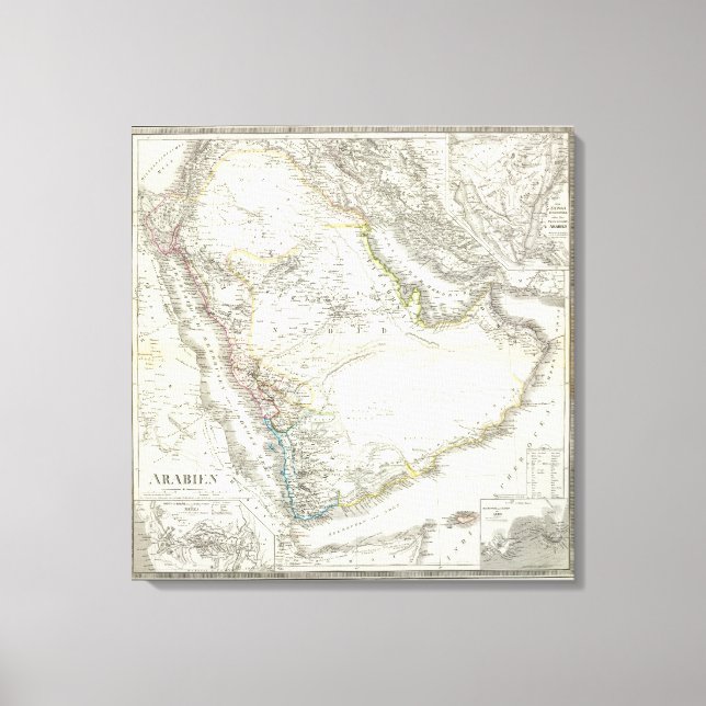 Toile Arabien - Péninsule arabique (Recto)
